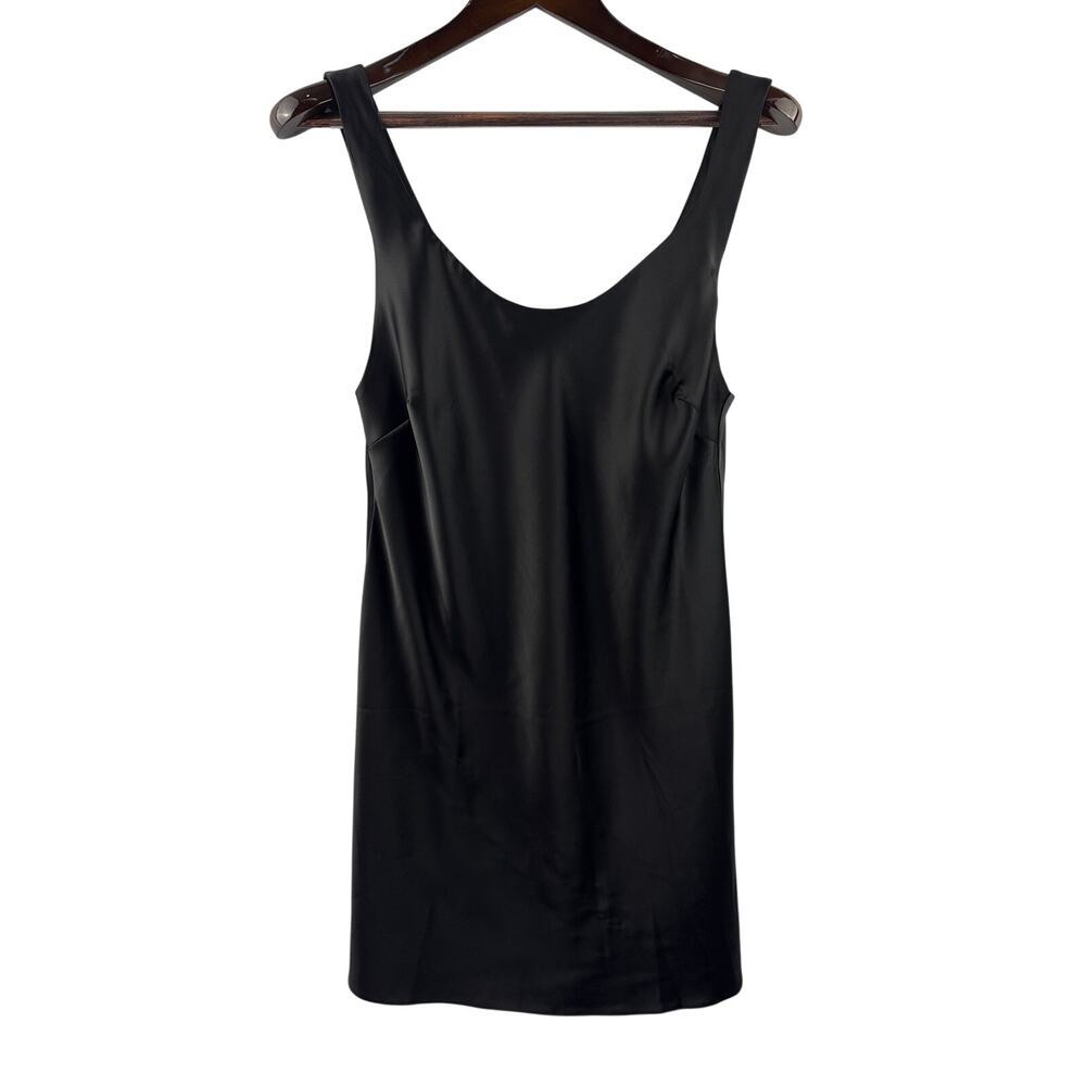 Women’s ASOS Design Size 10 Black Satin Tank Dress